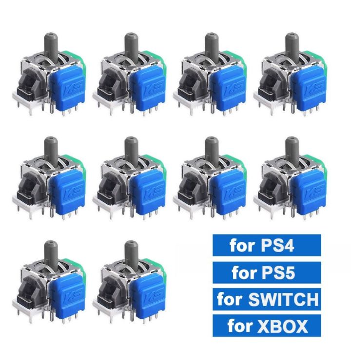 Anti-Drift TMR Electromagnetic Joystick 3D Analog Durable ThumbStick High Precision Game Accessories for PS5/PS4/Xbox/Switch Pro
