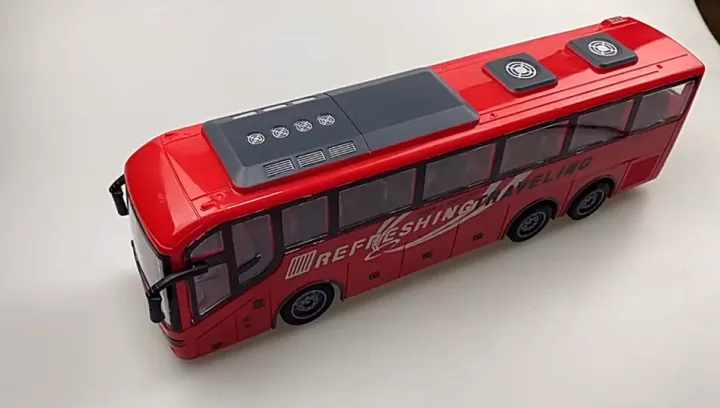 Remote Control Volvo Bus Wireless remote control electric bus, 4 channels with light simulation ...