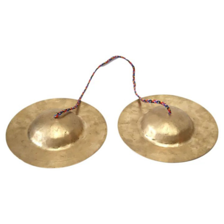 Panche Baja Jhyali Bhushya Newari Musical Instrument Brass Hand 