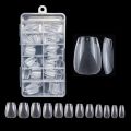 120 Pieces Upgraded Extra Short Matte Nail Tips Pre-etched Small Petite XXS Round Oval Full Cover Press on Fake Nails. 