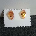 Resin earring. 
