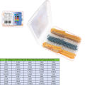 500 pcs Set of Resistors 0.25W 1 Ohm ~10M Metal Film Diy Electronic Kit 1/4 Watt  Resistor Assortment Kit Electronic Component. 