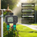 Haozee Smart Water Timer Intelligent 1/2/3-Outlet Irrigation Watering System Sprinkler Timer Garden Programmer IPX7 LCD Display.