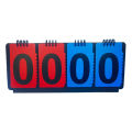 4/2 Digits Sports Scoreboard Tabletop Flip Scoreboard Football Basketball Tennis Flip Score Keeper Triangular Base Design. 