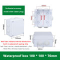 White Connection Cable Branch DIY Waterproof IP65 Power Case Junction Box Indoor Wire Shell Electric Control Boxes. 