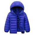 Kid Boys Girls Hooded Lightweight Jacket Autumn Winter Warm Coat Children Outerwear Teen Students Fashion Clothes For 6-14 Years. 