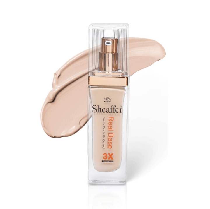 Sheaffer Real Base Water Proof + Oil Control 3X Coverage Foundation ...
