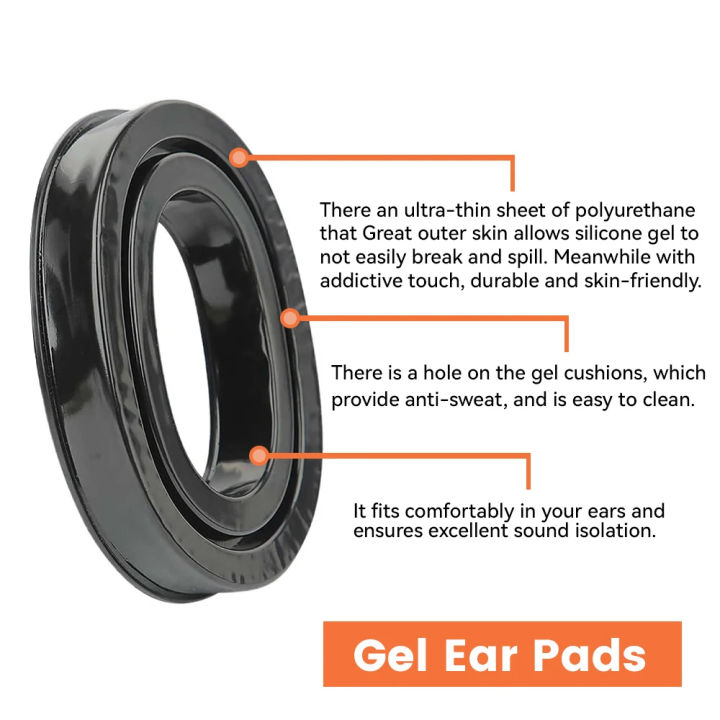Gel%20Ear%20Pads%20for%203M%20PELTOR%20Earmuffs,%20Personal%20Protective%20Equipment%20,Comfort%20Replacement%20Ear%20Muffs%20Cushions,Black%20-%20Image%203