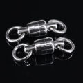 DNDYUJU 10/20pcs Two-Way Fishing Swivel Ball Bearing Swivel Connector Stainless Steel Solid Ring Connector Fishing Accessories. 