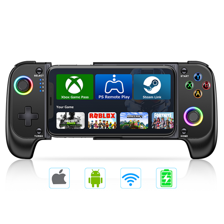 Controller Pad Android Cell Phone Gamepad Joystick for iPhone Android Control Bluetooth ...