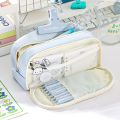 Stylish and Practical Pencil Bag with Large Capacity and Multiple Sections for Stationery Storage Pencil Case Back To School.