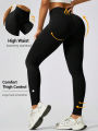 Womens Daily Athletic High Waist Skinny Leggings Tummy Control Hip Lifting Stretch Pants For Yoga Fitness Running Cycling. 