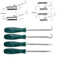 Motorcycle 4Pcs/set 135mm Car Pick Hook Set Gasket Puller Removing Repair Tools Screwdriver Set Oil Seal O-Ring Seal Accessories. 