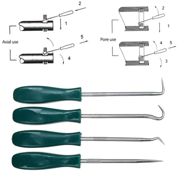 Motorcycle%204Pcs/set%20135mm%20Car%20Pick%20Hook%20Set%20Gasket%20Puller%20Removing%20Repair%20Tools%20Screwdriver%20Set%20Oil%20Seal%20O-Ring%20Seal%20Accessories%20-%20Image%204