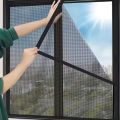 Mosquito-proof screen window, self-adhesive window mosquito net, summer insect-proof door, window mosquito net【BLACK】. 
