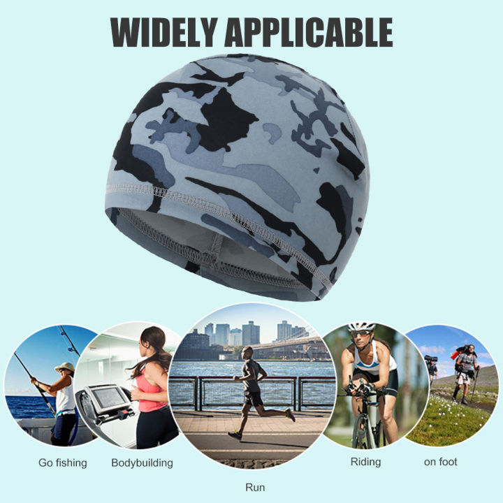 Summer Sunscreen Quick Dry Helmet Unisex Sport Sweat Absorbent Cooling Skull Cap