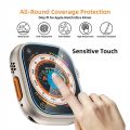 Alignment Tool With HD Tempered Glass Film For Apple Watch Ultra 49mm Easy Install Screen Protector For Iwatch Ultra 2 49mm. 