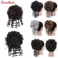 Benehair Messy Curly Hair Bun Scrunchies Extensions Synthetic Drawstring Ponytail 90g Wave Large Bun Updo Hair Pieces For Women. 