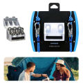 Lock Buckle Rope with Roller Tensioner 6 Hooks Non-Slip Paracord Adjusters Heavy-duty Cam Technology Rope Tension Adjuster. 
