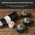 500ML Portable 304 Stainless Steel Vacuum Insulated Bottle Gift Set Office Business Style Coffee Mug Thermos Bottle Travel Mugs. 