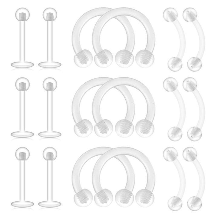 Retainers for Cartilage Helix Daith Tragus Earrins Nose Lip Eyebrow ...