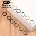 1Pc G23 Titanium Hinged Nose Rings, Body Clips Hoop Rings For Women Men Cartilage Piercing Jewelry Segment Lip Ear Ring Jewelry. 