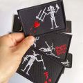 Pirate Flag Emblem Black Beard Edward Teach Badge Fabric Applique Embroidery Hook and Loop Patch for Armband,Backpack.