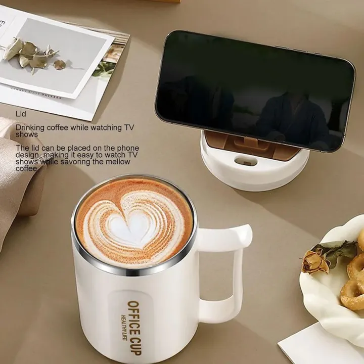 Stainless%20Steel%20Coffee%20Mug,%20Anti%20Slip%20Bottom%20Stainless%20Steel%20Insulated%20Coffee%20Mug%20for%20Office%20coffee%20with%20spoon%20-%20Image%202