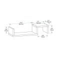 S-Shaped Wall mounted Floating shelf for Books and Decoration pieces, Home decore. 