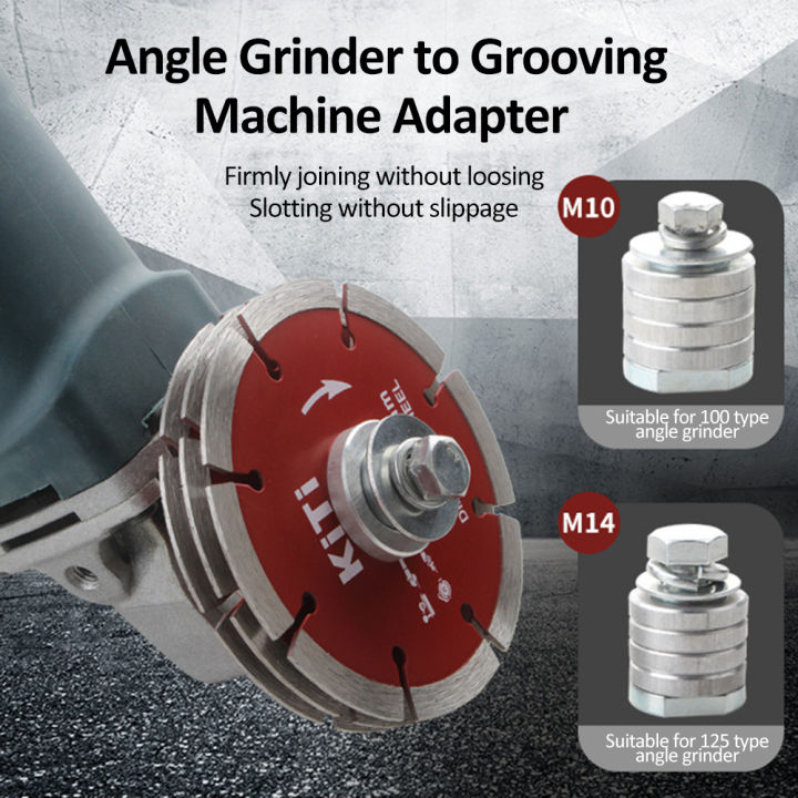 Adapter Machine M10/M14 Angle Grinder to Grooving Machine Adapter Quick Change Slotter ...