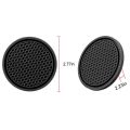 1/2 pcs/set black car auto cup holder anti slip insert coasters pads interior accessories universal fits perfectly for most cups.