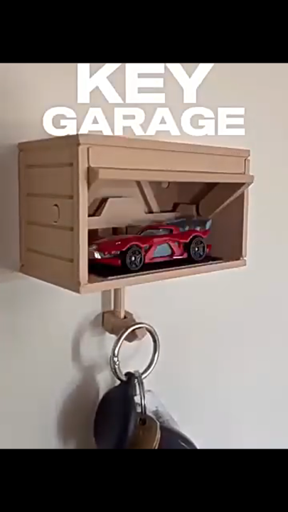Creative Key Holder with Automatic Door – Fun Wall-Mounted Key Rack ...