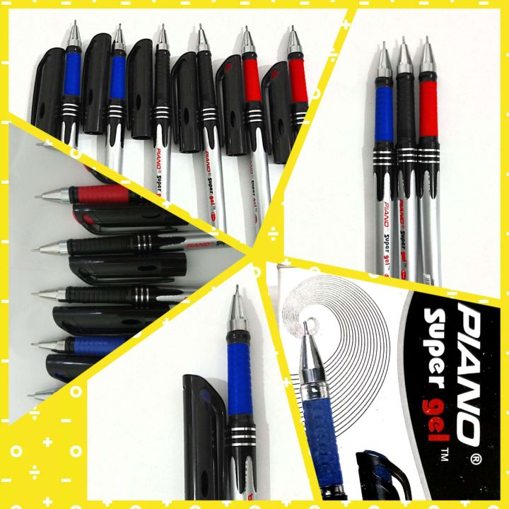 Piano Super Gel, Pack of 10 Gel Pens, Writing Tip Japanese