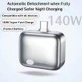 140W Fast Charger Phone Adapter Physical Full Charge Disconnector Automatically Cuts Power Ejects Phone When Fully Charged.