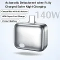 140W Fast Charger Phone Adapter Physical Full Charge Disconnector Automatically Cuts Power Ejects Phone When Fully Charged.