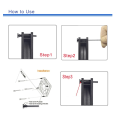 TEUCER Computer Case Cooling Fan Shock-Absorbing Adhesive Nail CPU Radiator Fan Fixing Clips Silicone Fixed Nails Without Screws.