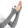 Cashmere warm cuff for women lengthened arm cuff for autumn and winter sleeve for driving men thicker fake sleeve elbow guard.