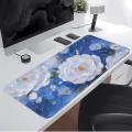 Beautiful Flowers Anti slip Mouse Pad Desk accessories Keyboard Mouse Pad office Pad Game Console Pad Computer Laptop Pad. 