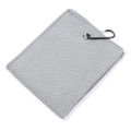 Microfiber Cotton Golf Towel With Carabiner Hook Cleans Clubs Golf Towel Balls Hands Cleaning Towels 30*50cm. 