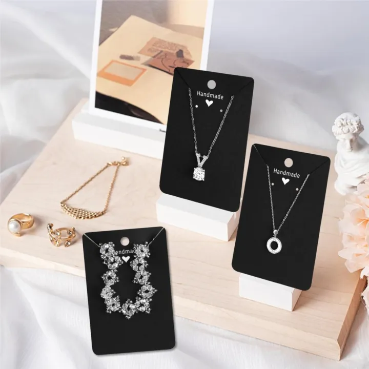 50pcs%206x9cm%20Brown%20White%20Necklace%20Earring%20Display%20Cards%20Paper%20Jewelry%20Holder%20for%20Selling,%20Hanging%20DIY%20Small%20Business%20Packaging%20-%20Image%206