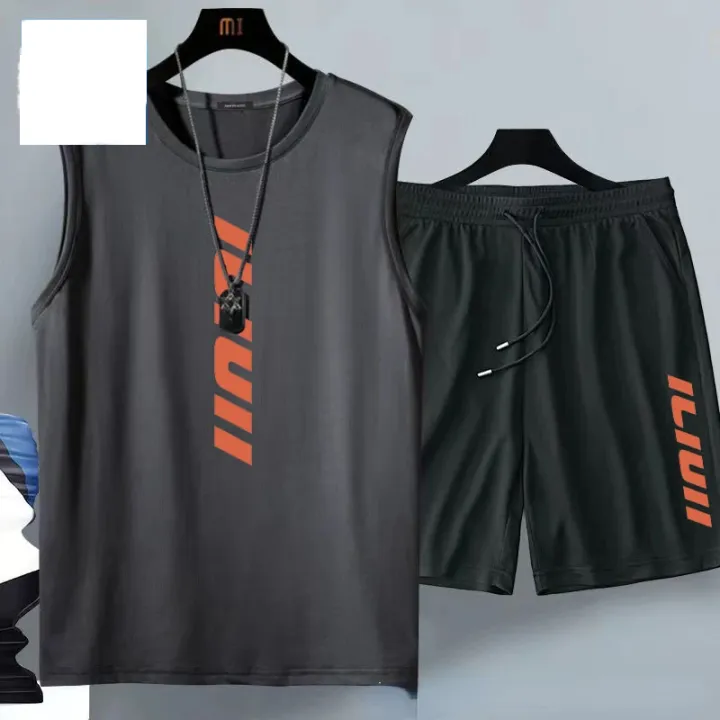 Summer%20men's%20clothing%20Fashion%20casual%20basketball%20suit%20street%20sportwear%202%20piece%20breathable%20short%20sleeve%20T-shirt+jogging%20shorts%20set%20-%20Image%203