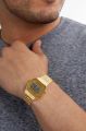 Casio Vintage Digital Watch Gold Stainless Steel Unisex Water-Resistant New. 