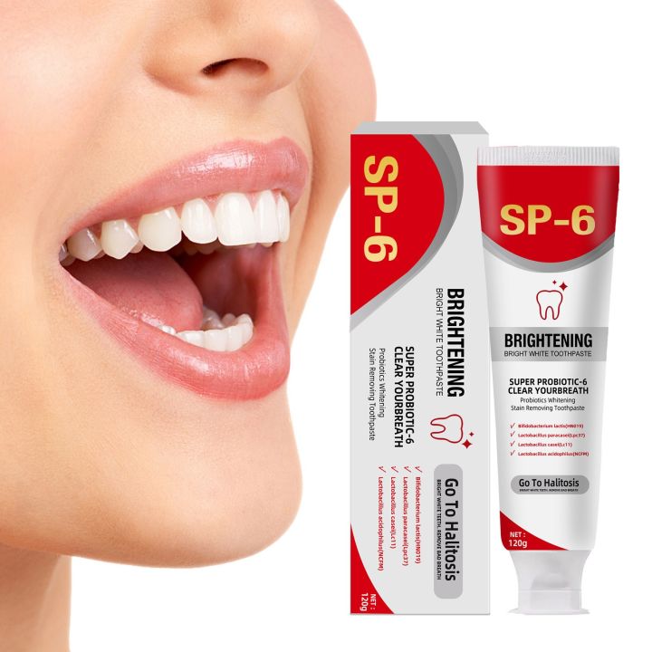 Sp 6 Ultra Whitening Sp 6 Toothpaste Ultra Whitening Toothpaste Sp - 6 Probiotic Brightening ToothpasteDeep Cleaning Care Toothp