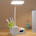 3000mAh Rechargeable Folding Table Lamp LED Touch Dimmable Study USB Reading Light Eye Protection Pen Holder Bedroom Night Light. 