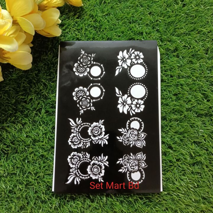 Henna Mehendi Stickers for girls( For both Hand)