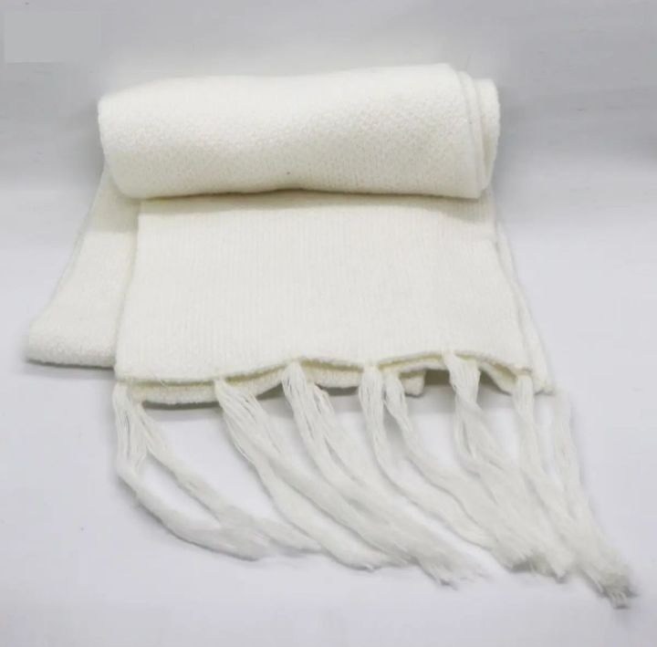 Solid%20Black%20and%20White%20Wool%20Blend%20Muffler%20with%20Watermark%20Design%20Soft%20Warm%20Scarf%20-%20Image%203