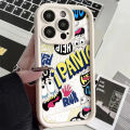 Graffiti painted cell phone case suitable for iPhone 11 13 dirt-resistant shockproof soft cover. 