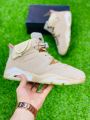 Nike Air Jordan 6  | Premium Quality | Air Jordan 6 Cream Colour  | For Both Men & Women. 