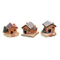 5Pcs Mini Doll House Stone House Resin Decorations for Home and Garden DIY Decorations(Style Random). 