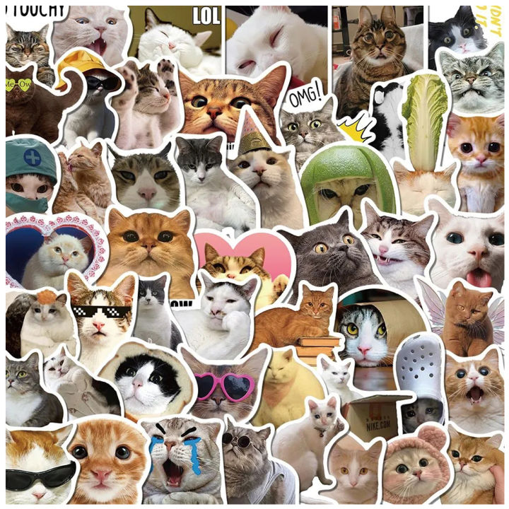 25%20PCS%20Cute%20Cat%20Stickers%20Pack%20%7C%20Waterproof%20Vinyl%20%7C%20Kawaii%20Funny%20Cats%20%7C%20No%20Repeats%20%7C%20For%20Laptop,%20Bottle,%20Phone,%20Scrapbook%20-%20Image%202